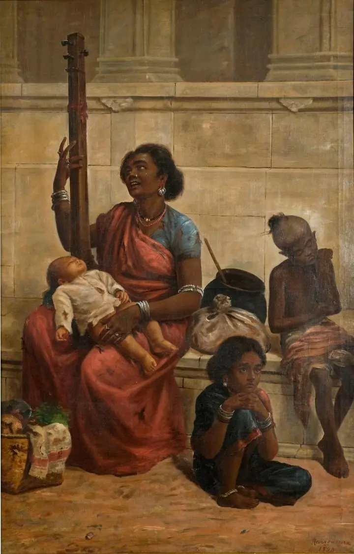 Gypsies (1893), Paintings, Raja Ravi Verma