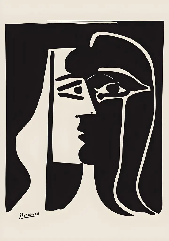 Head Of A Woman 2, Paintings, Picasso