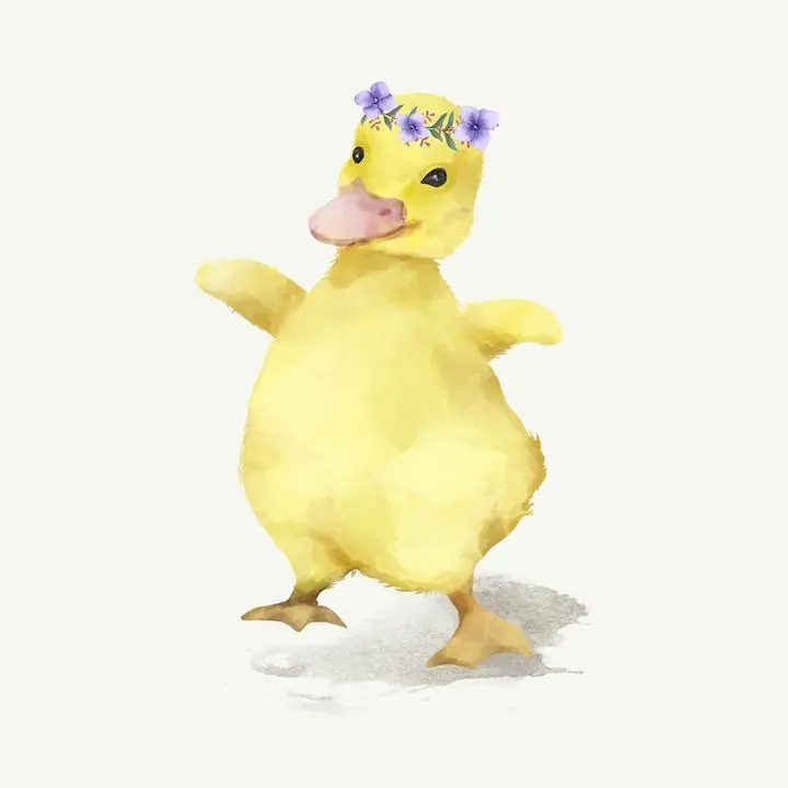 Illustration Of A Duck, Aesthetic Art, Animal & Birds, Animal & Birds B
