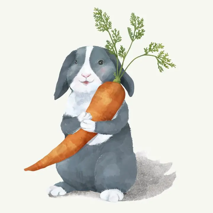Illustration Of A Rabbit, Aesthetic Art, Animal & Birds, Animal & Birds B