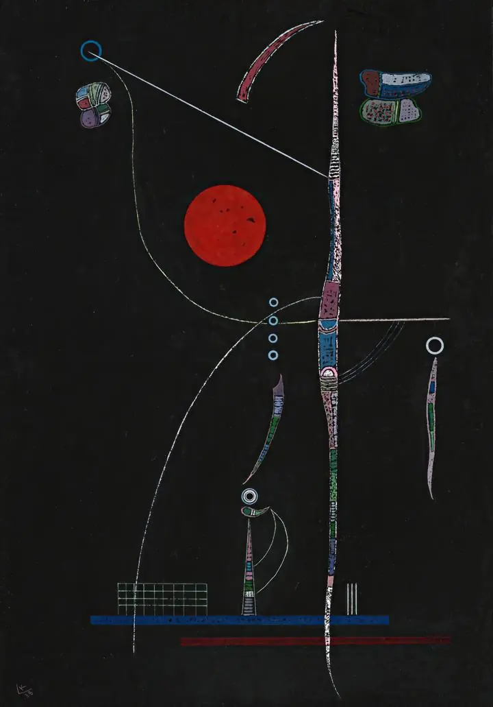 L’accent Rouge (1938), Paintings, Wassily Kandinsky