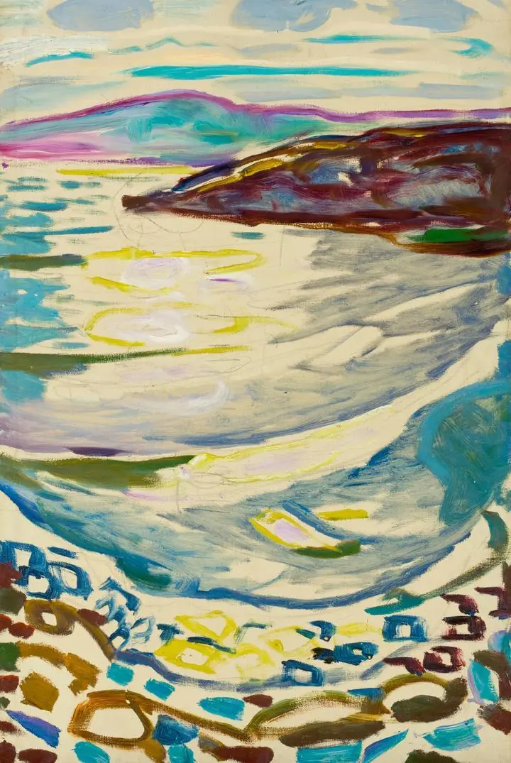 Landscape From Hvitsten (1918–1919), Paintings, Edvard Munch