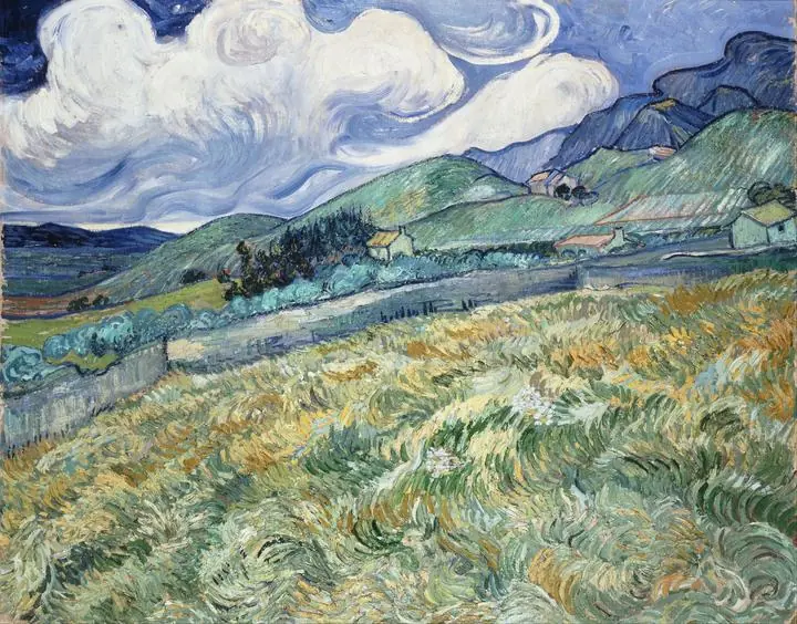 Landscape From Saint Remy, Paintings, Van Gogh