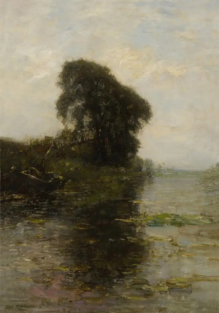 Landzicht Farm Under Light Blue Sky (1906), Paintings, Piet Mondrian