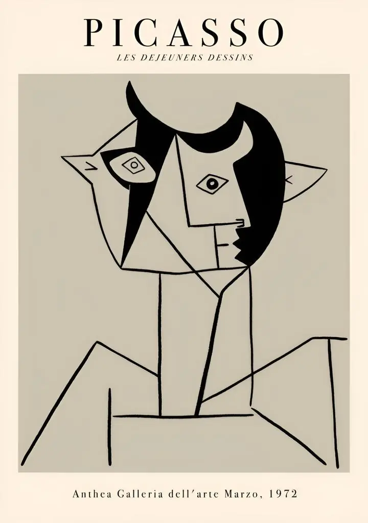 Les Dejeuners Dessins 4, Paintings, Picasso