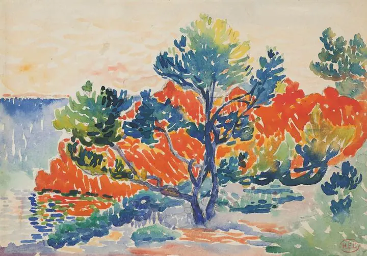 Les Roches Rouges A Agay, Paintings, Henri-Edmond Cross
