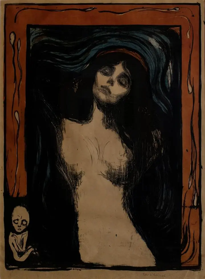 Madonna (1895), Paintings, Edvard Munch