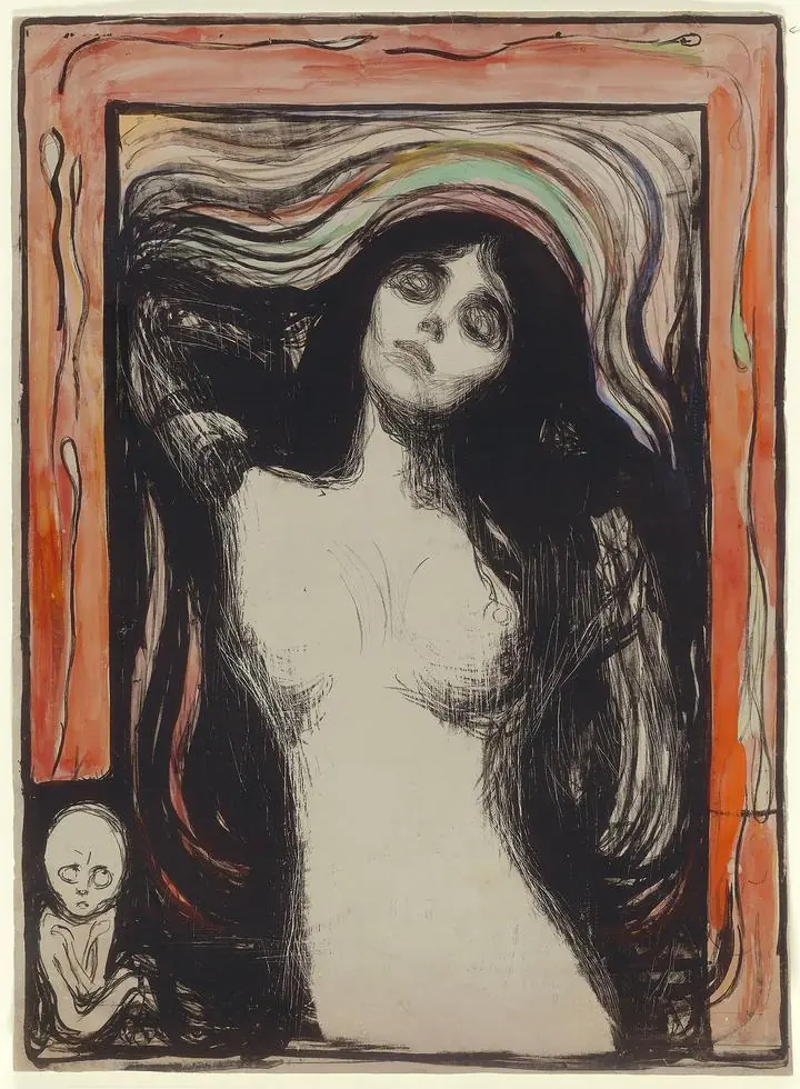 Madonna (1895–1896), Paintings, Edvard Munch
