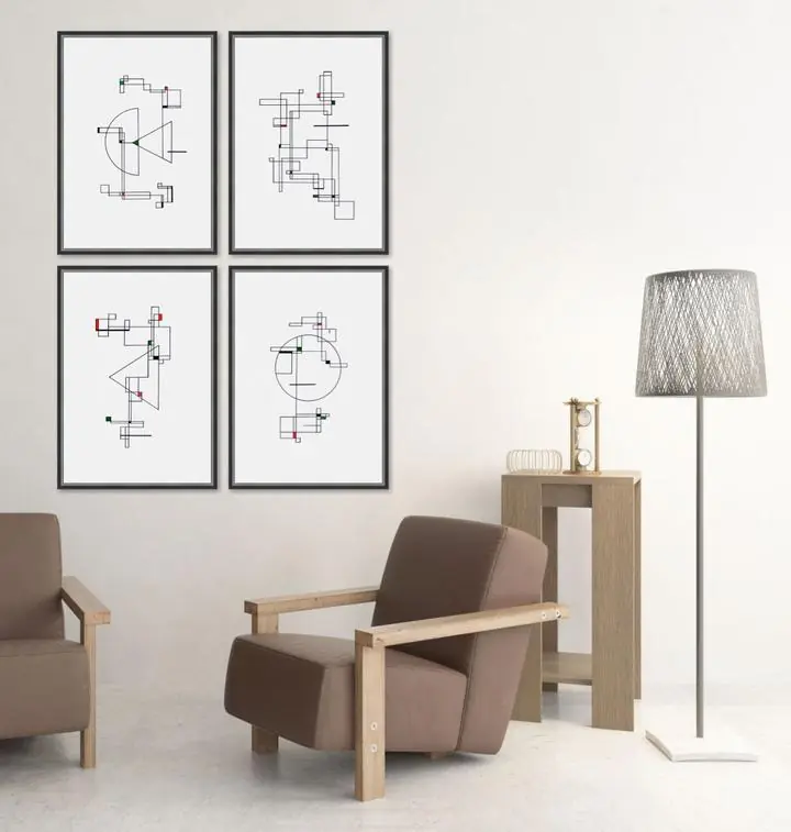 Modern Wall Art B 25, Wall Art, Modern, Modern Wall Art B