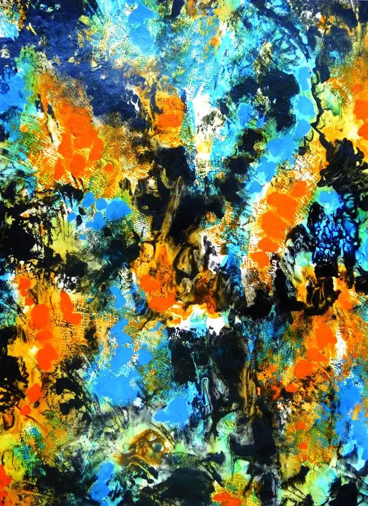 Multicolored Abstract Artwork 3, Wall Art, Decor Wall Art, Decor Wall Art E