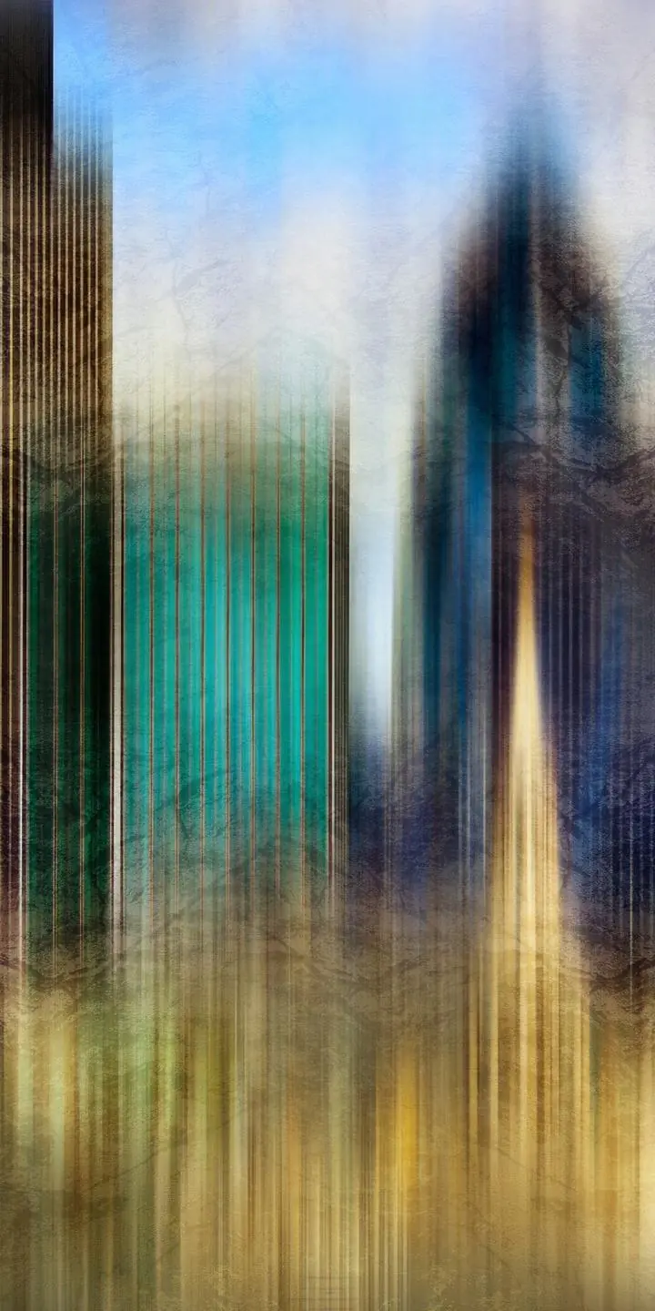Multicolored City Buildings, Wall Art, Decor Wall Art, Decor Wall Art G