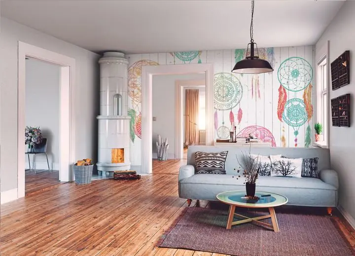 Multicolored Dreamcatcher Web Object