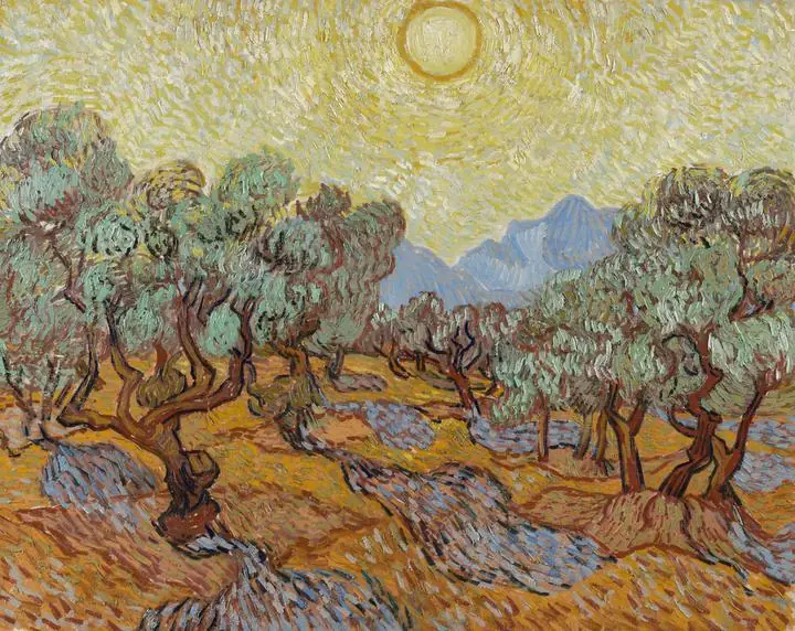 Olive Trees (1889), Paintings, Van Gogh