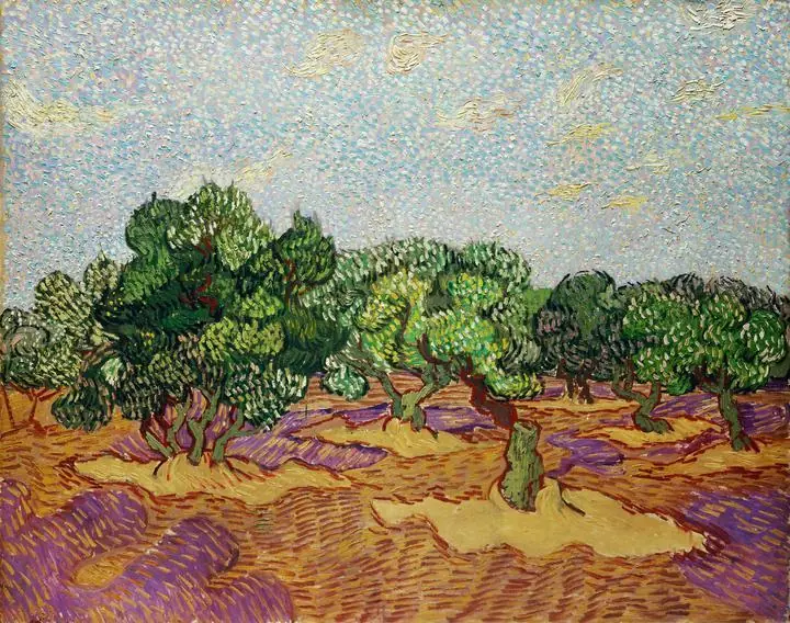 Olive Trees 3, Paintings, Van Gogh