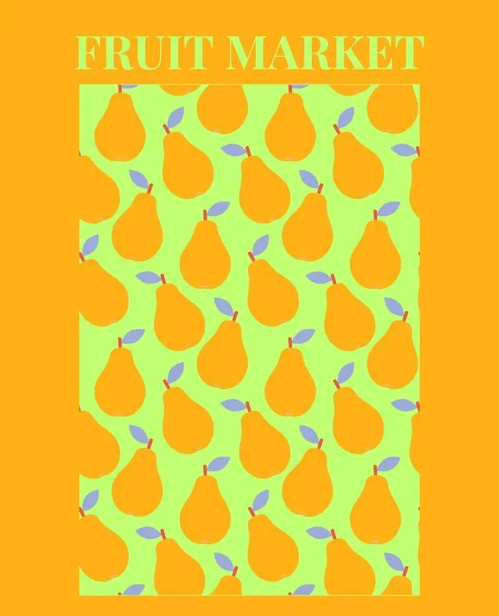 Orange Pears, Aesthetic Art, Fruits
