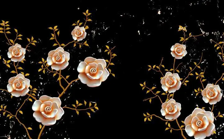 Peach Roses, Wall Art, Decor Wall Art, Decor Wall Art E