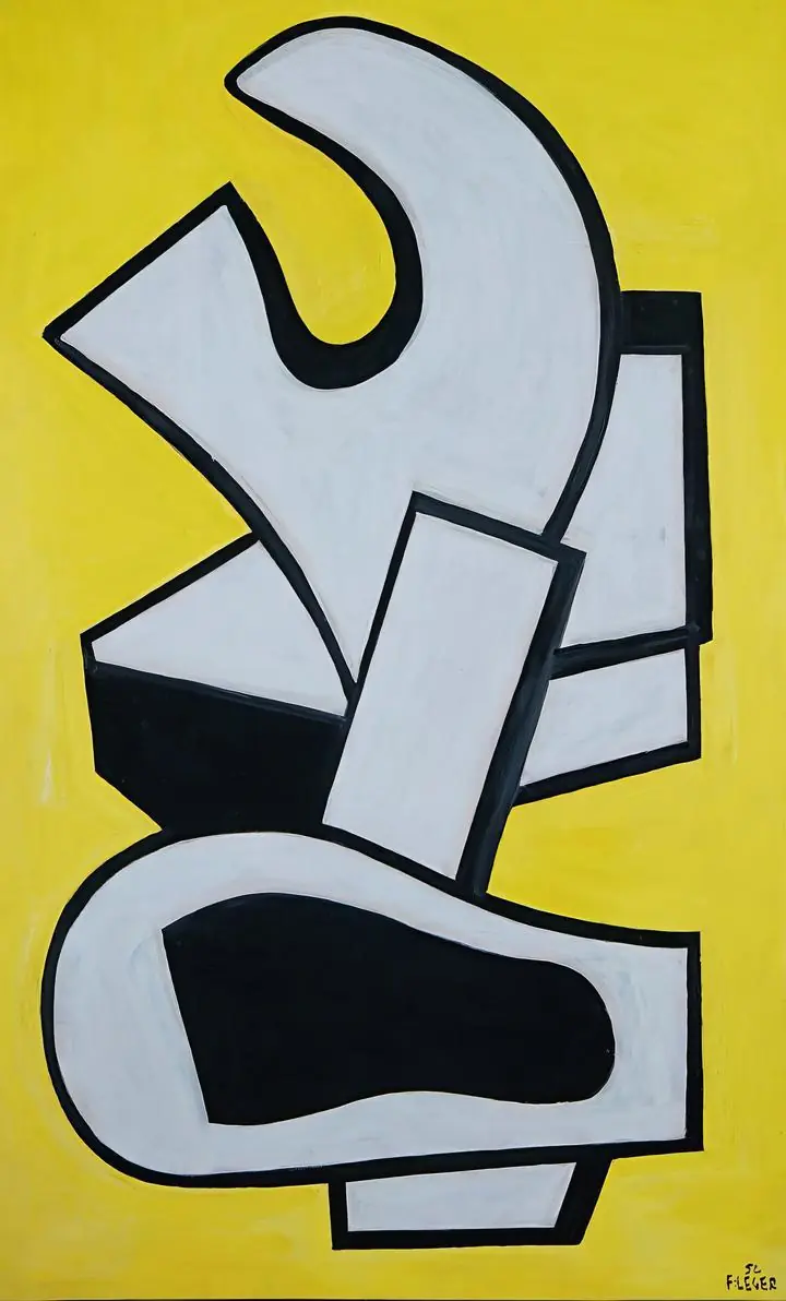 Peinture Murale Sur Fond Jaune (1952), Paintings, Fernand Leger