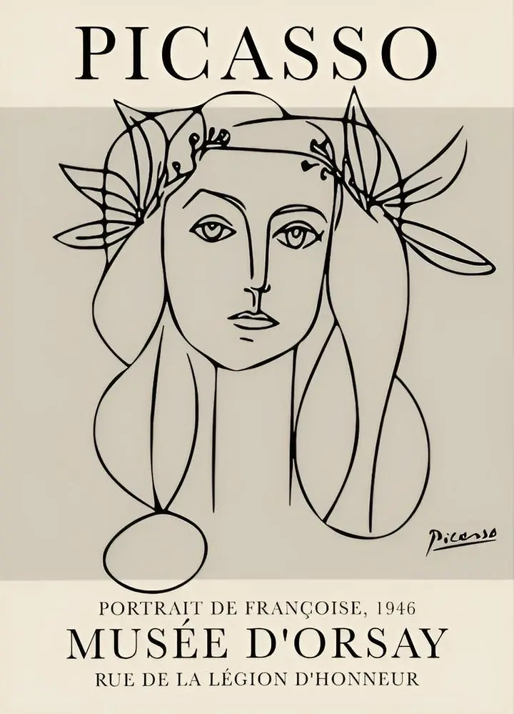 Picasso Portrait De Francoise, Paintings, Picasso