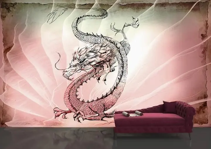 Pink Dragon, Wallpaper, Unique
