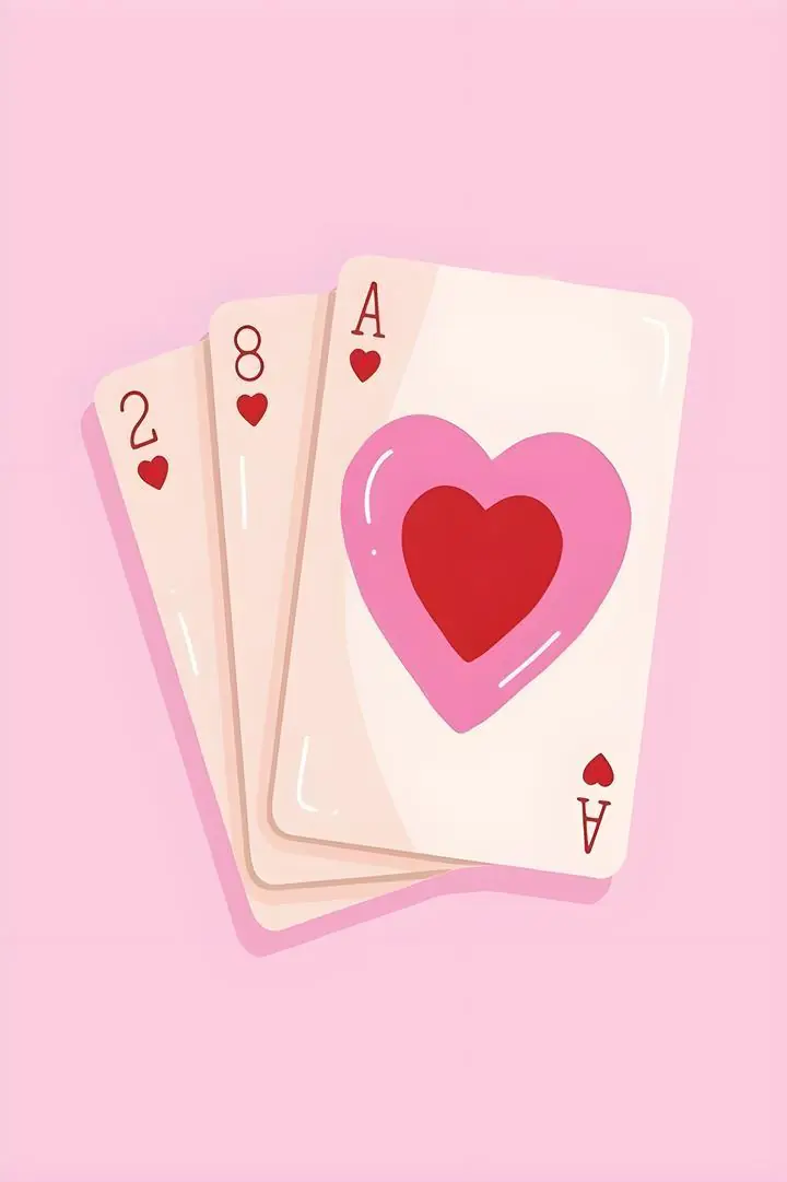 Pink Playing Cards, Aesthetic Art, Pop Art