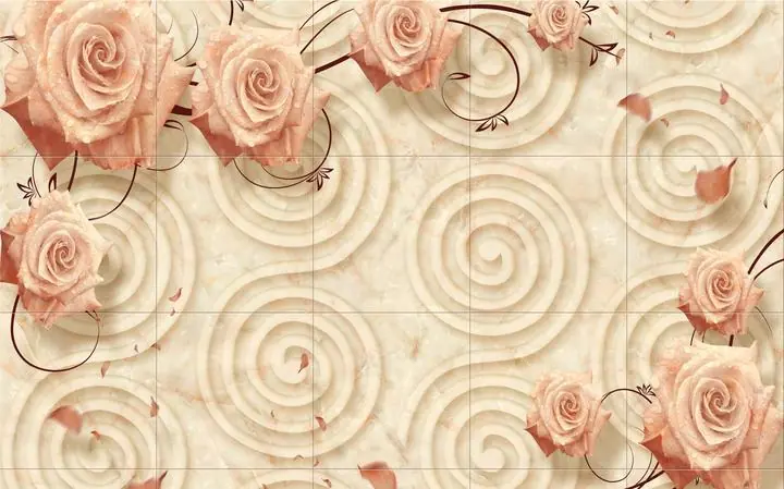 Pink Rose 2, Wallpaper, Old 3D