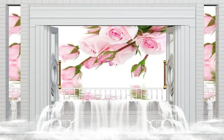 Pink Roses 2, Wallpaper, Old 3D