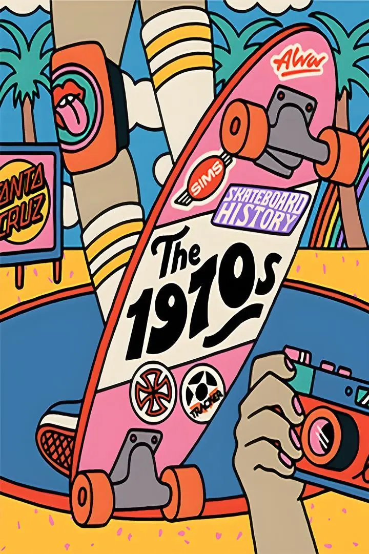 Pink Skateboard The 1970S, Aesthetic Art, Pop Art