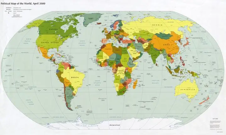 Political Map World, Wallpaper, World Landscape