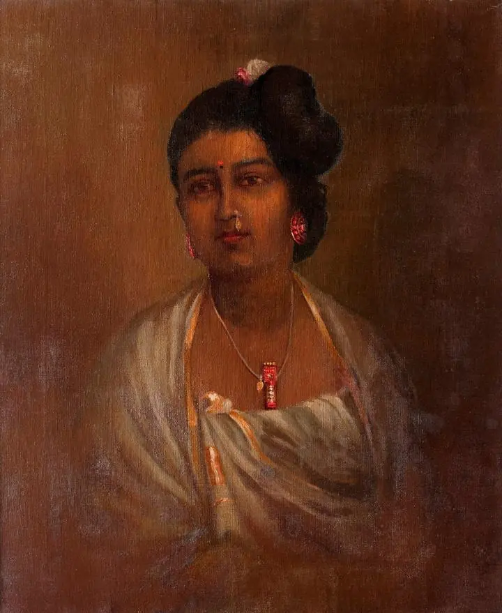 Pooruruttathi Thirunal Mahaprabha Amma Thampuran, Paintings, Raja Ravi Verma
