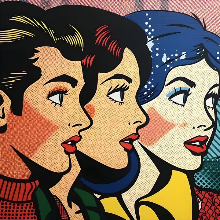 Pop Art Women Portrait, Aesthetic Art, Pop Art