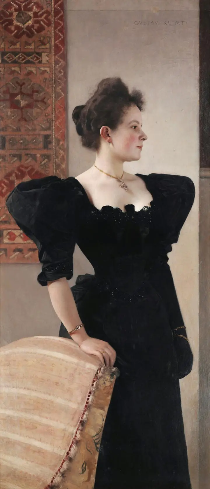Portrait Of A Lady (Marie Breunig) (1894), Paintings, Gustav Klimt
