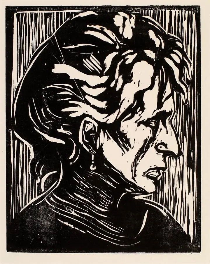 Portrait Of An Elderly Lady (Study Of A Head) (1983), Paintings, Edvard Munch