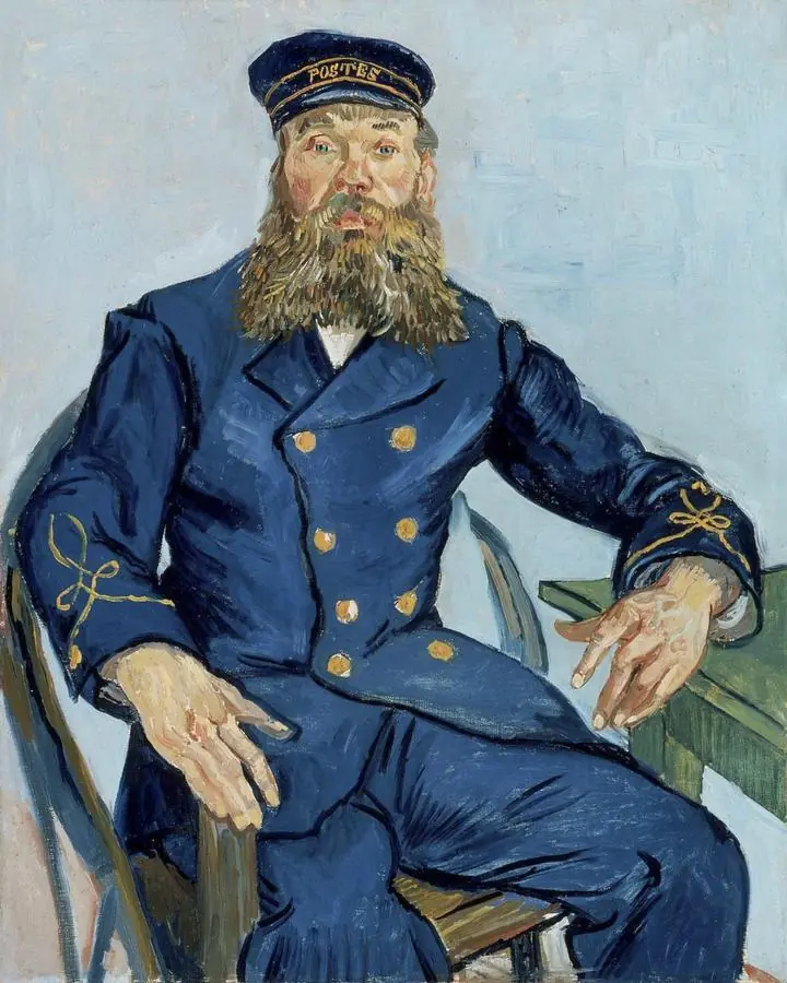 Portrait Of The Postman Joseph Roulin, Paintings, Van Gogh