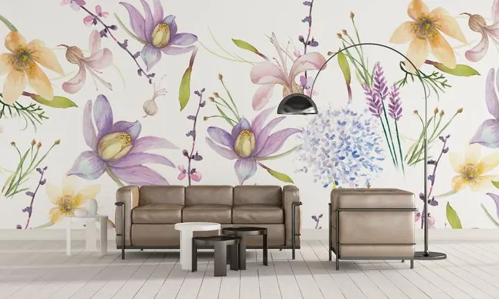 Purple Flower Yellow Blue Dandelion Pink