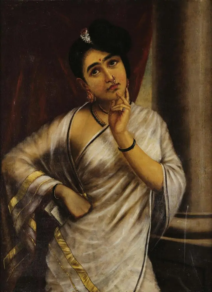 Reverie, Paintings, Raja Ravi Verma