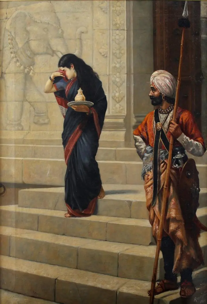 Sairandhri (1891), Paintings, Raja Ravi Verma