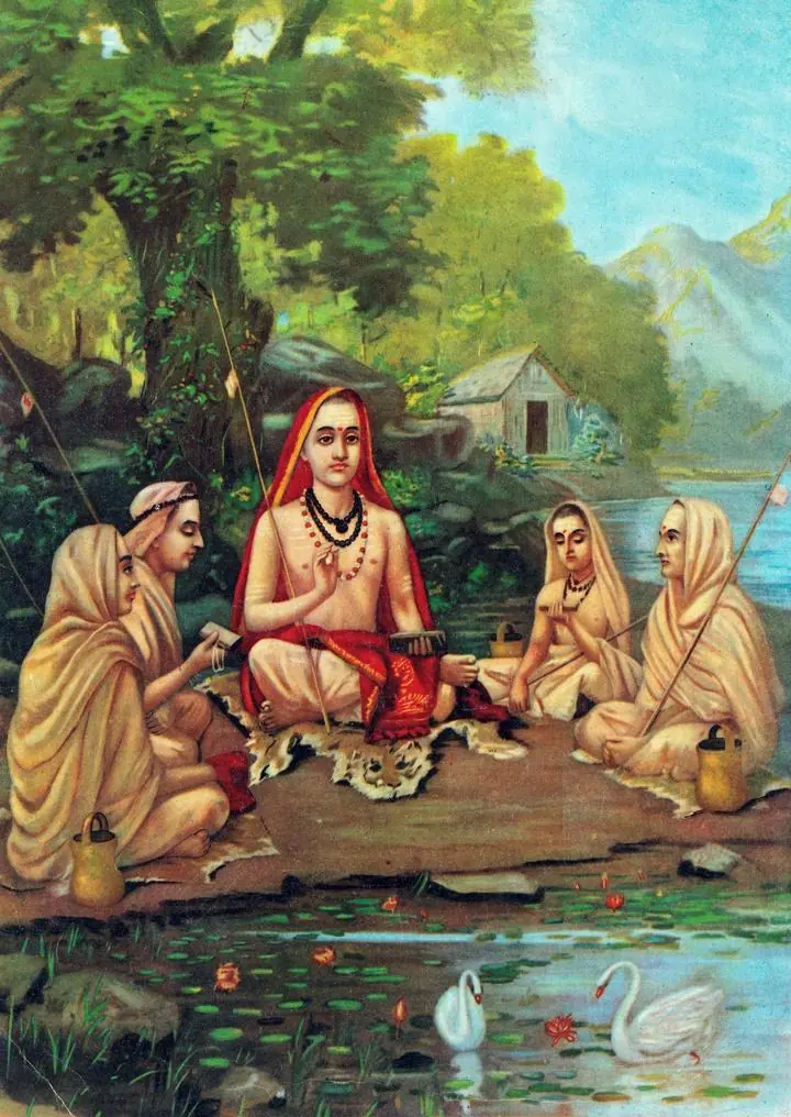 Sankaracharya, Paintings, Raja Ravi Verma