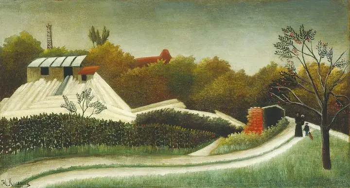 Sawmill, Outskirts Of Paris (C. 1893-95), Paintings, Henri Rousseau