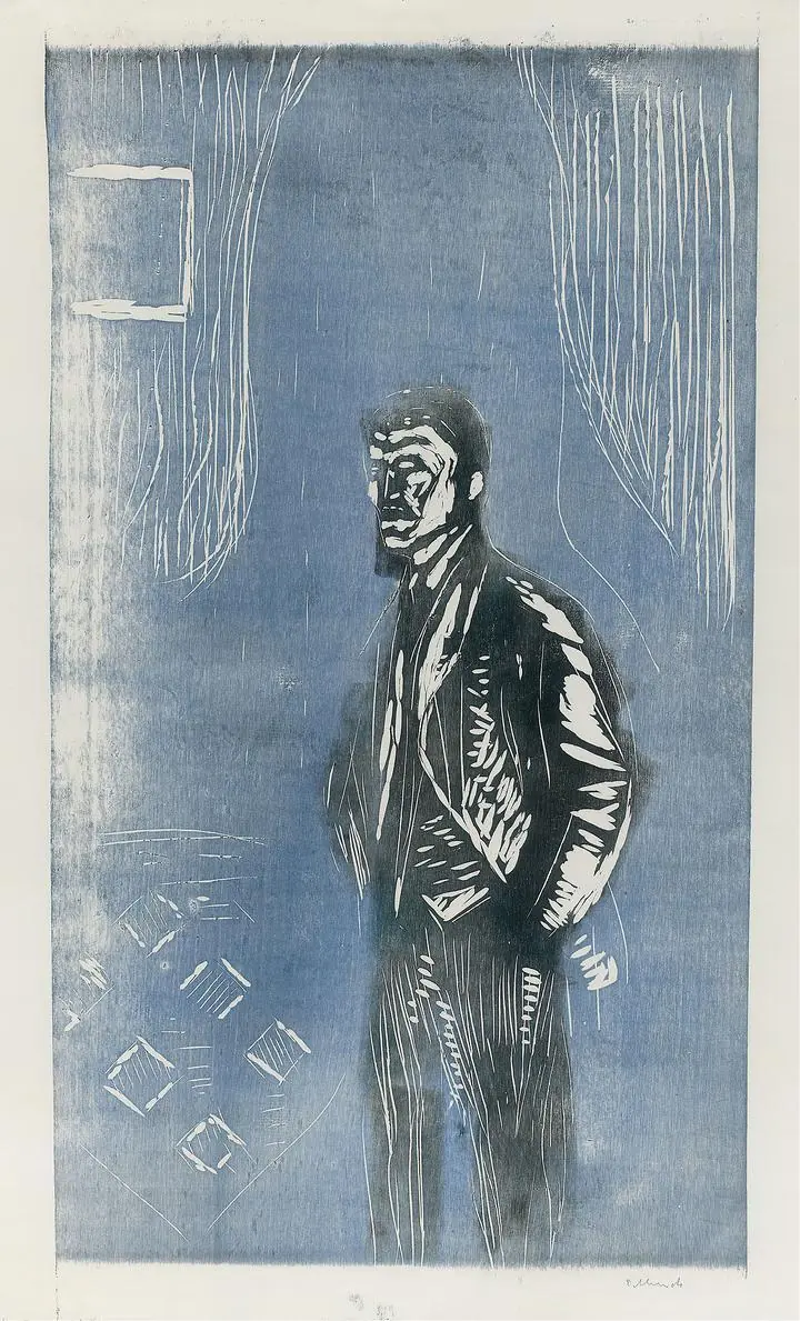 Self-Portrait In Moonlight (1904–1906), Paintings, Edvard Munch