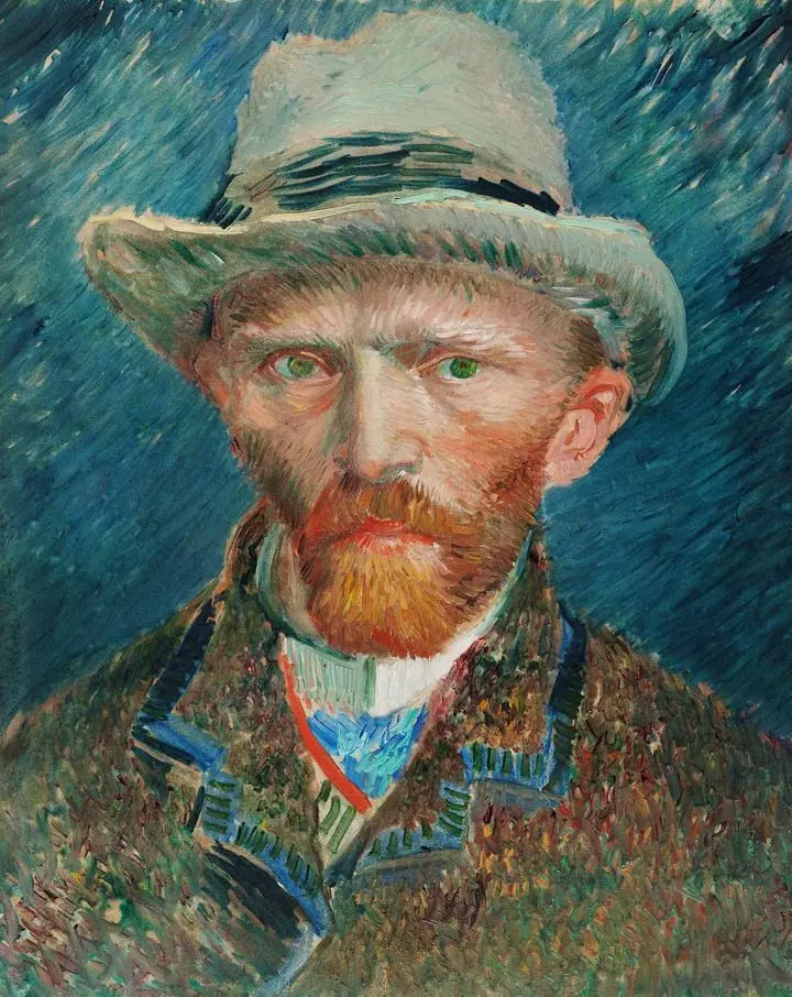 Self Portrait, Paintings, Van Gogh