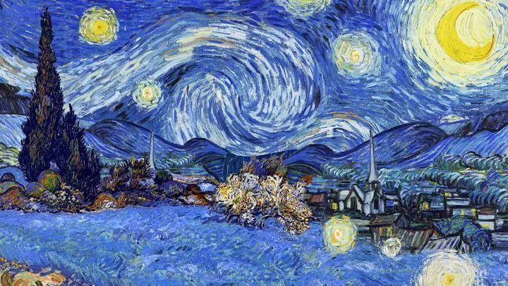 Starry Night 2, Paintings, Van Gogh