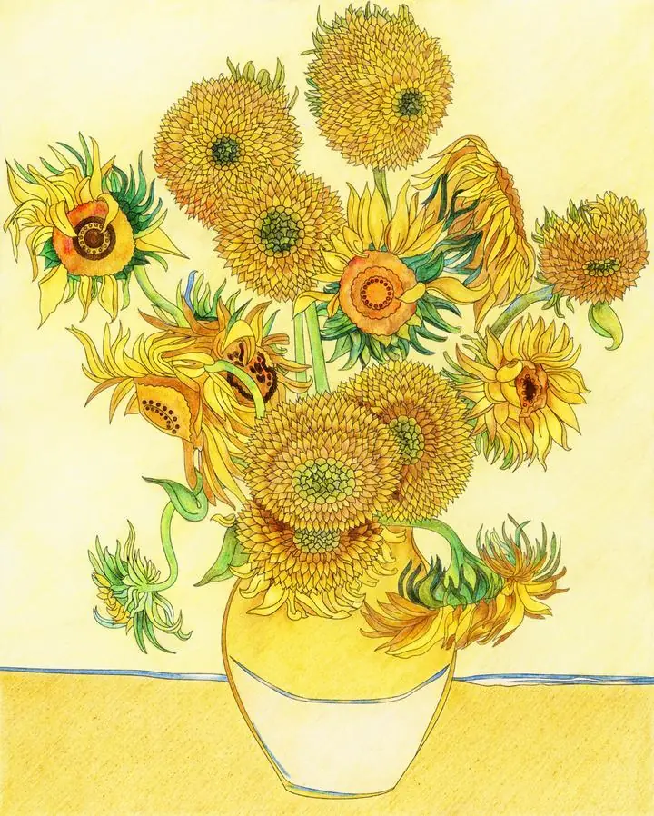 Sunflowers 3, Paintings, Van Gogh