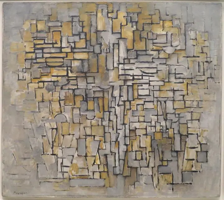 Tableau No. 2 Composition No Vii (1913), Paintings, Piet Mondrian