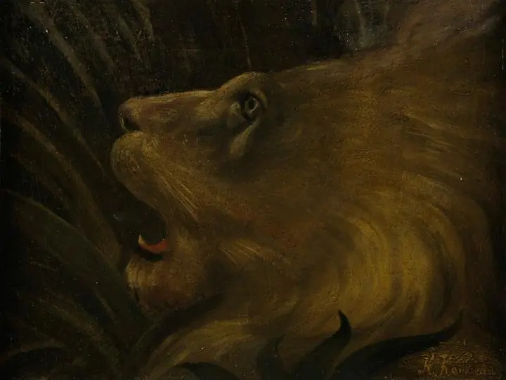 Tete De Lion, Paintings, Henri Rousseau