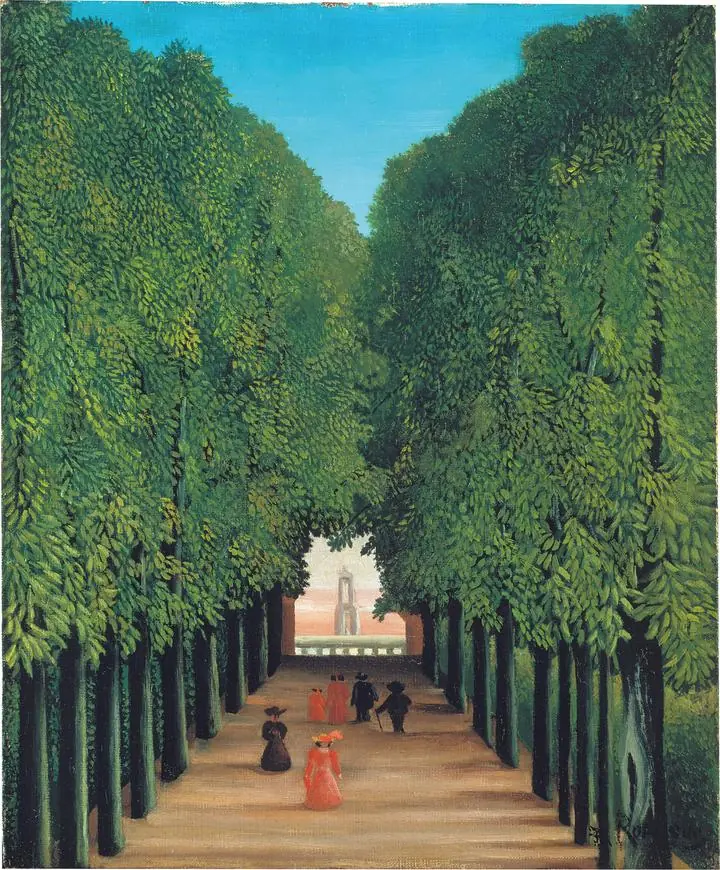 The Avenue In Saint-Cloud Park (1908), Paintings, Henri Rousseau