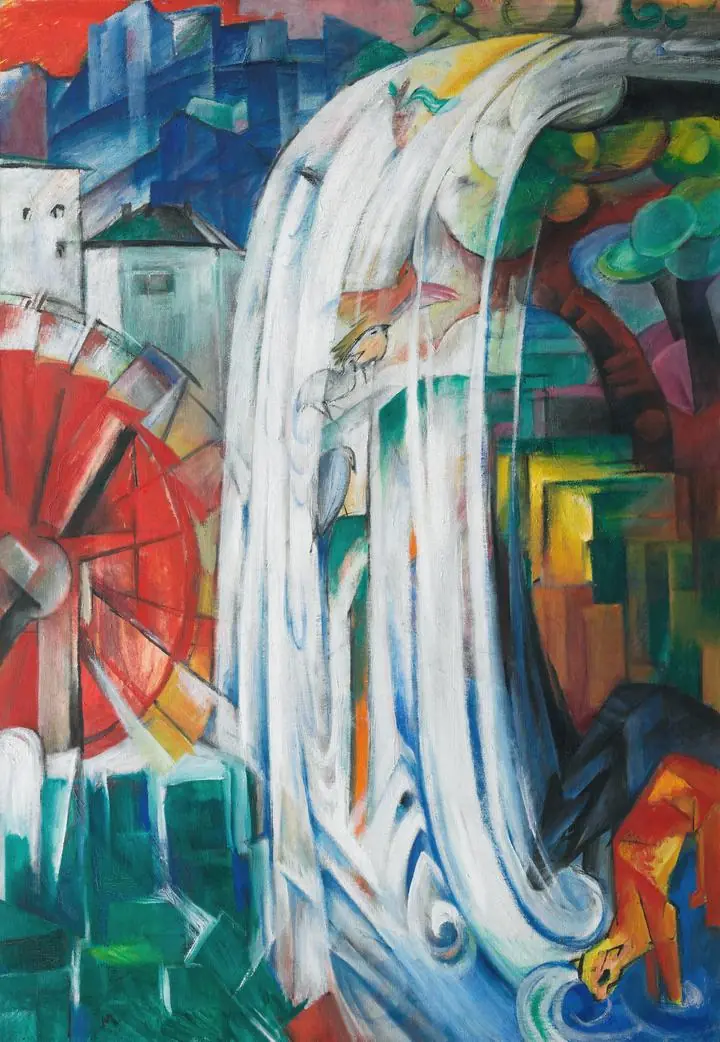 The Bewitched Mill (1913), Paintings, Franz Marc