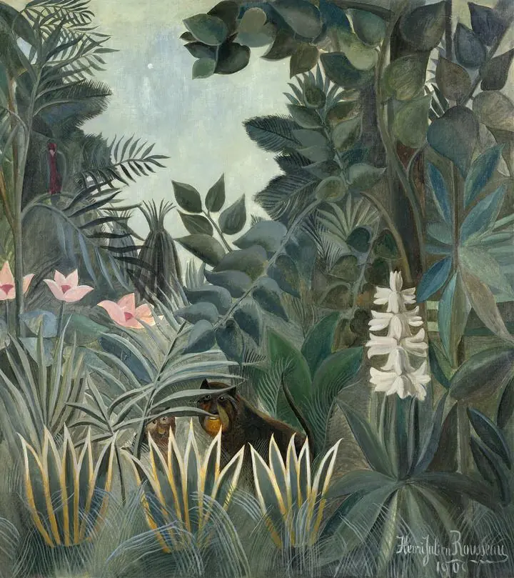 The Equatorial Jungle (1909), Paintings, Henri Rousseau