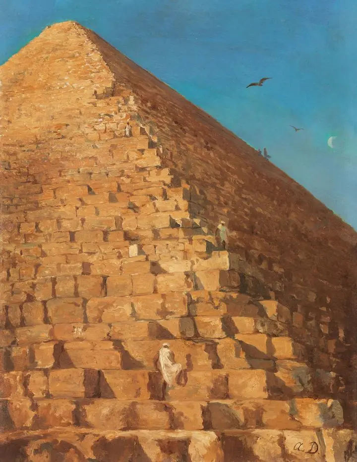 The Great Pyramid by Giza (1830)