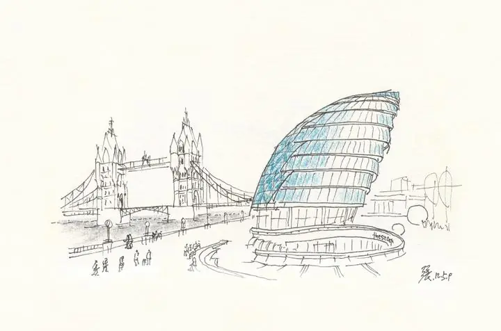 The O2 Arena London Bridge, Wall Art, Line Art