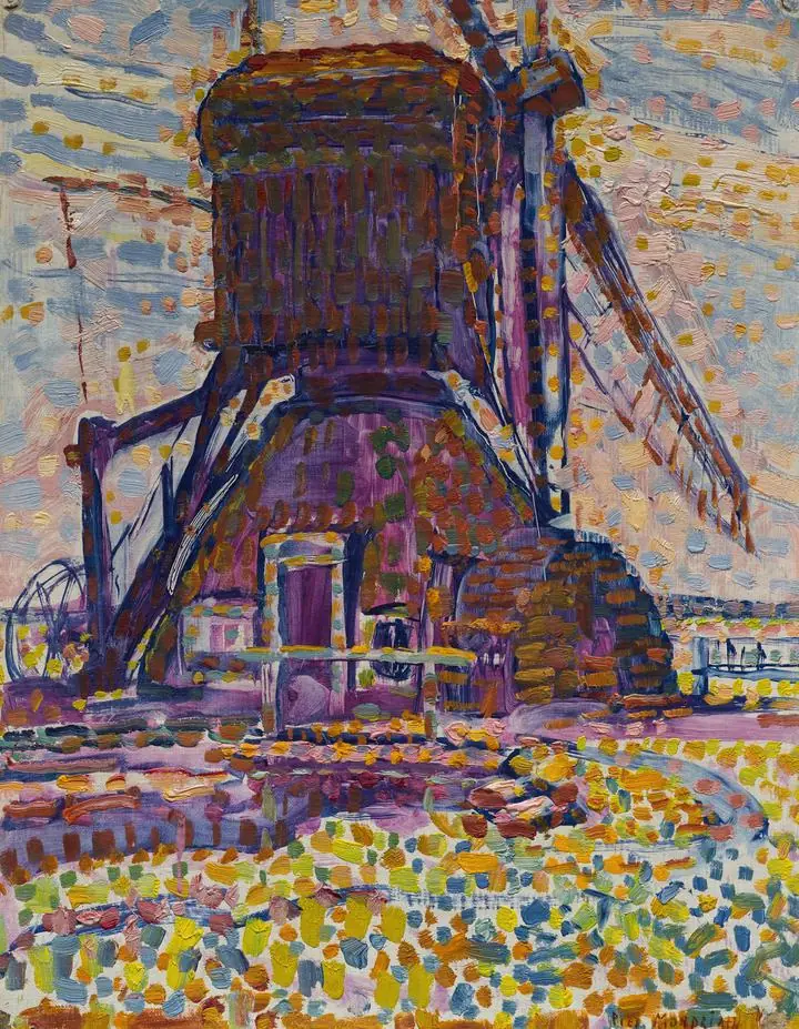 The Winkel Mill (1908), Paintings, Piet Mondrian